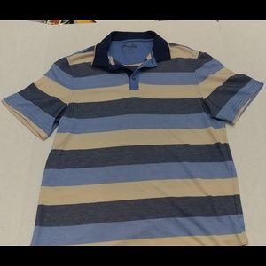 Men's Tasso Elba Supima Polo Stripe T-shirt Large